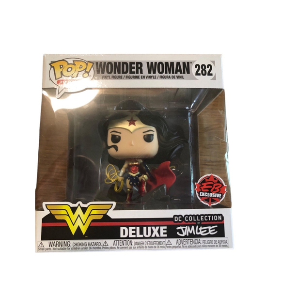 Funko Pop Dc Comics Wonder Woman Jim Lee Deluxe 282 Exclusive Vinyl Figure - Picture 1 of 6
